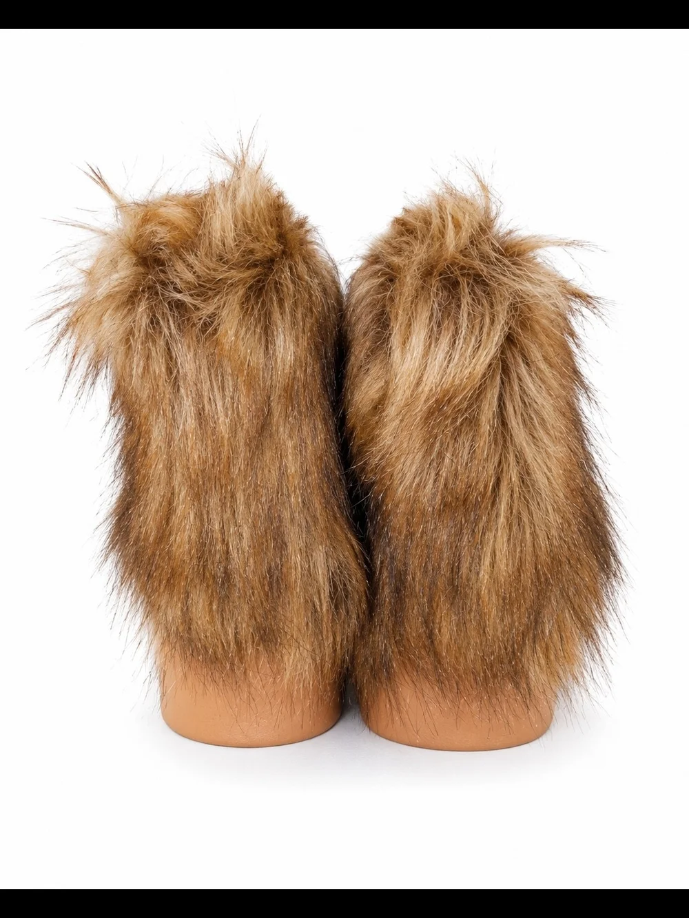 a new day Faux Fur Ankle Booties in Brown Mix Size 7